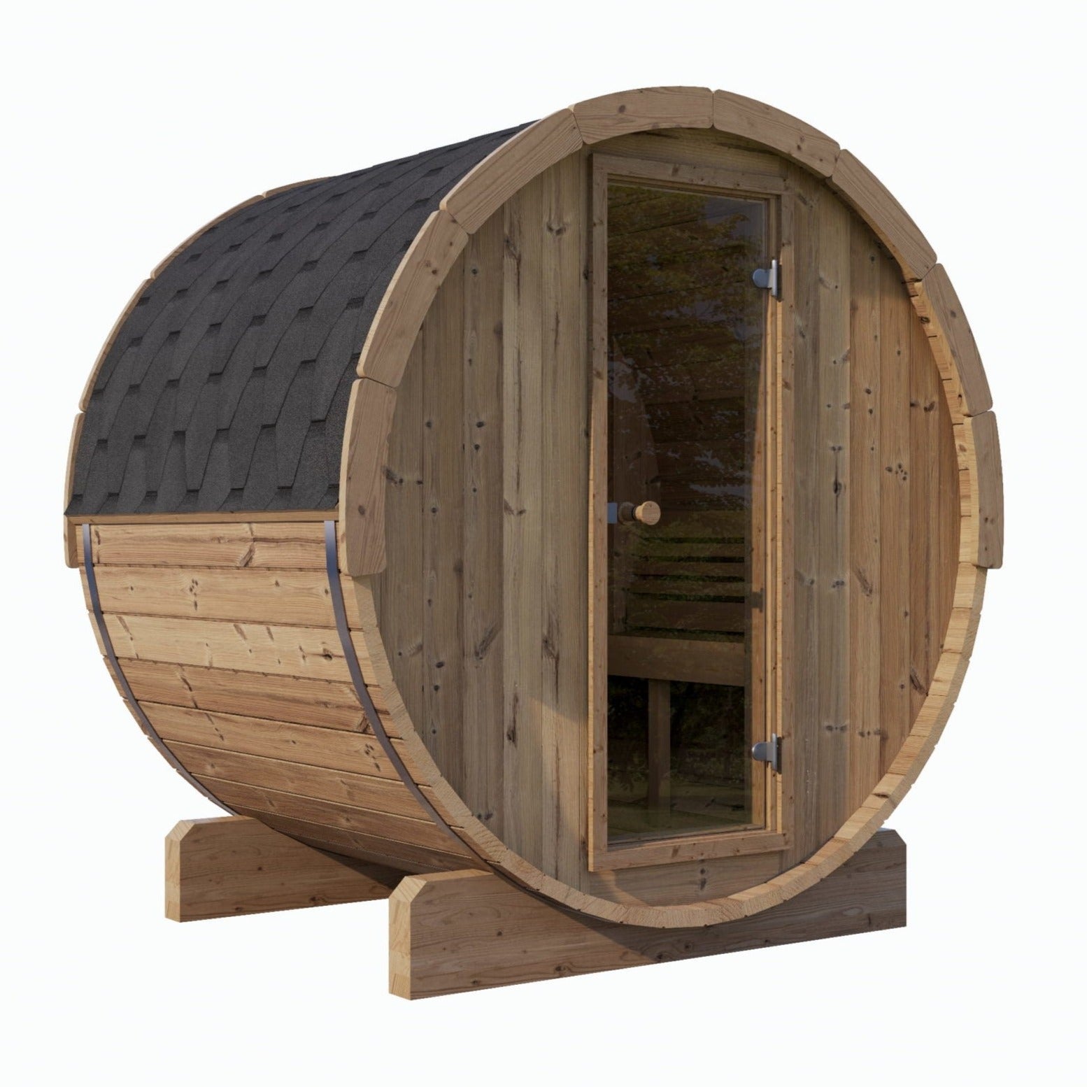 SaunaLife ERGO E6 Barrel Sauna Kit 3-Person