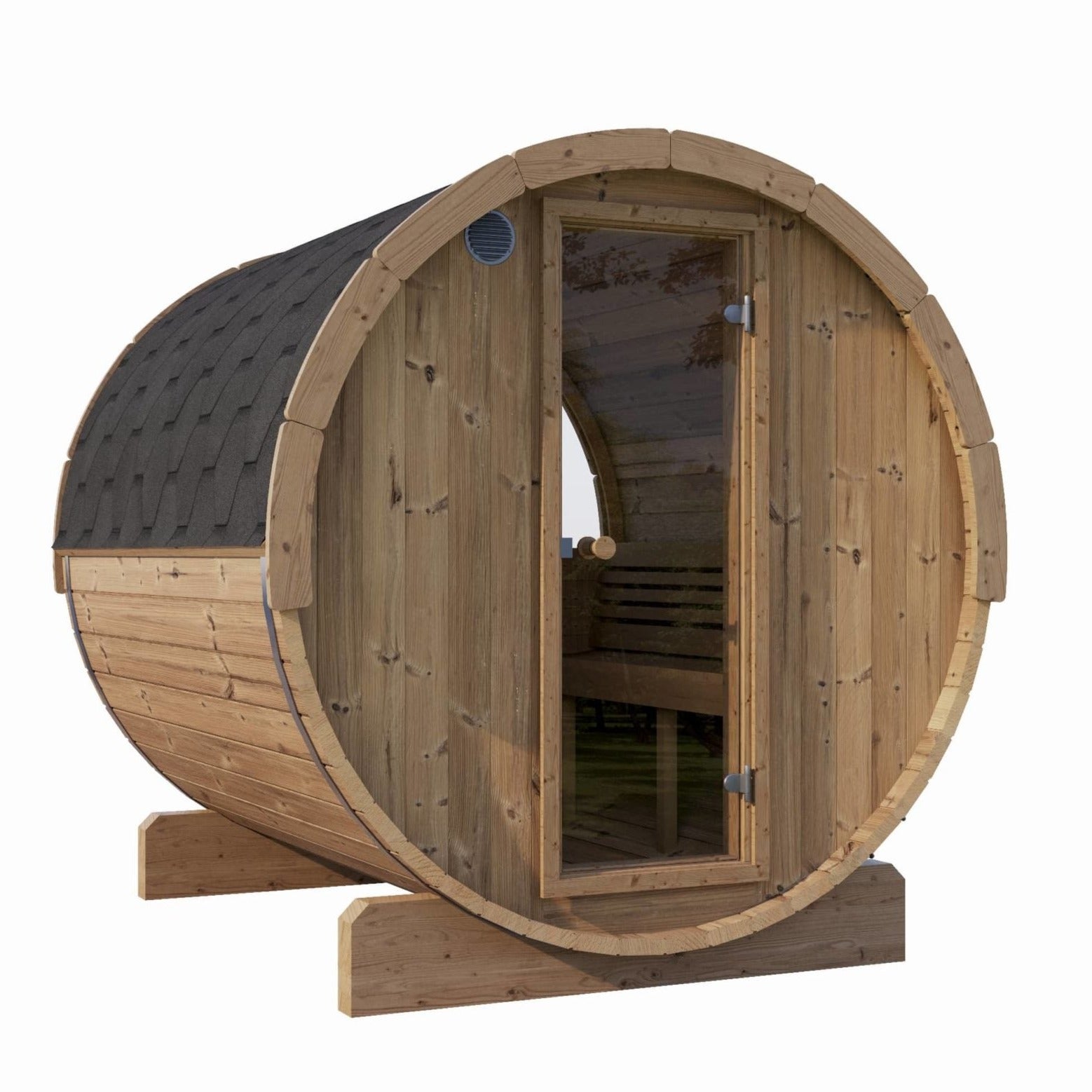 SaunaLife ERGO E6 Barrel Sauna Kit 3-Person