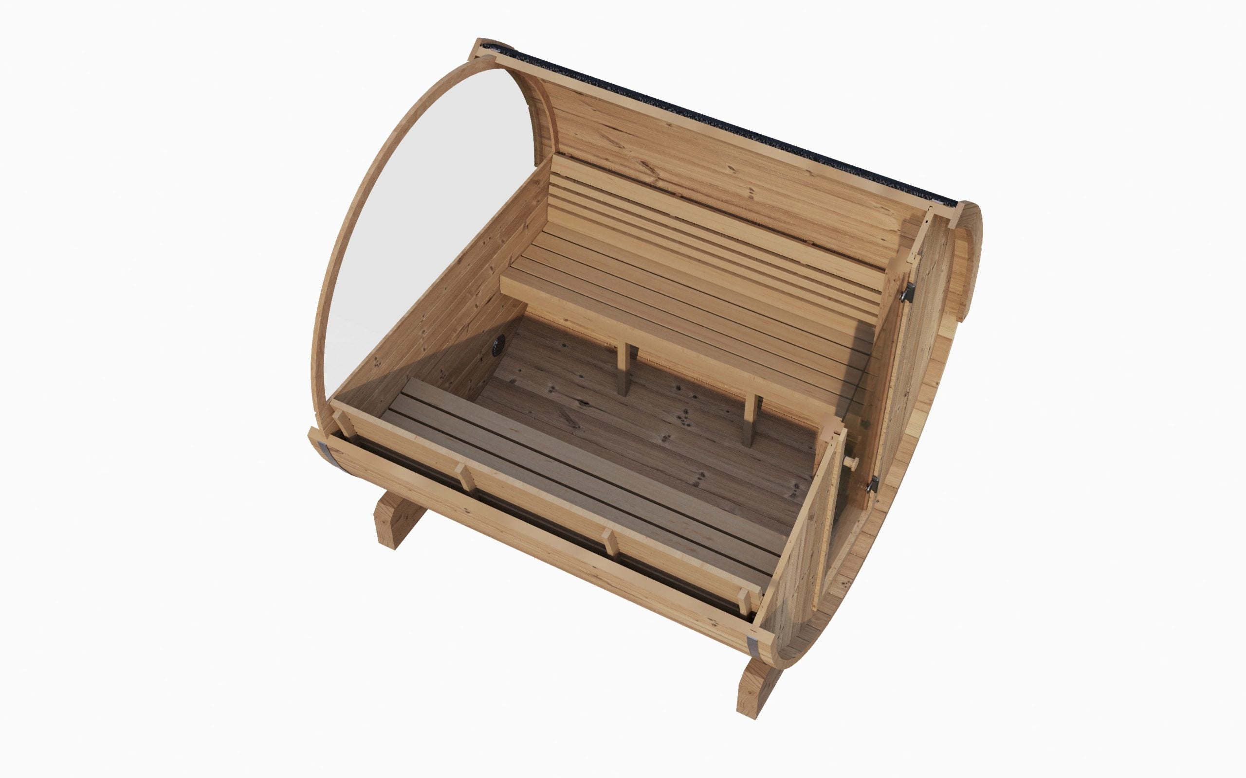 SaunaLife ERGO E8 Barrel Sauna Kit 6-Person