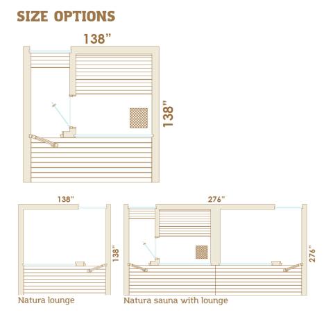 Auroom Natura Outdoor Sauna Cabin