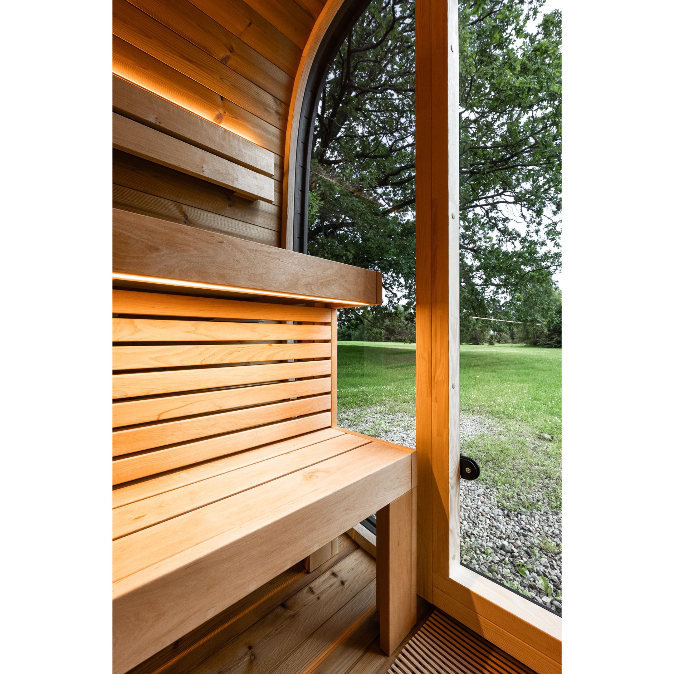 Leil Black Cube Comfort Outdoor Sauna Kit
