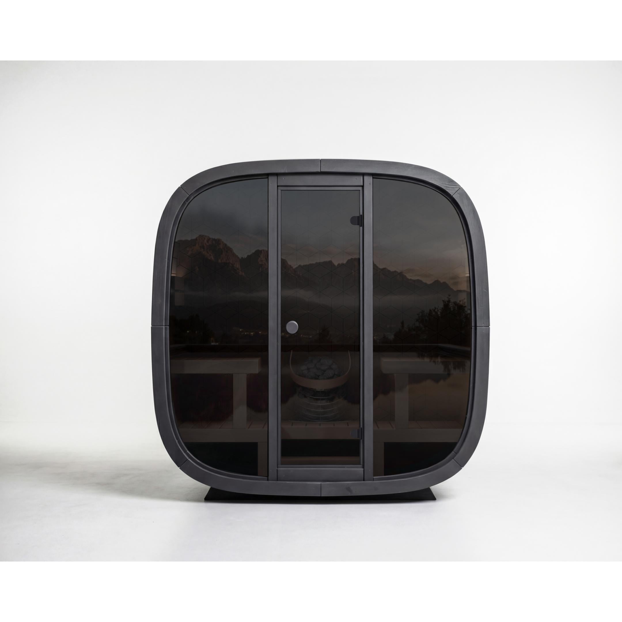 Leil Black Cube Premium Outdoor Sauna Kit