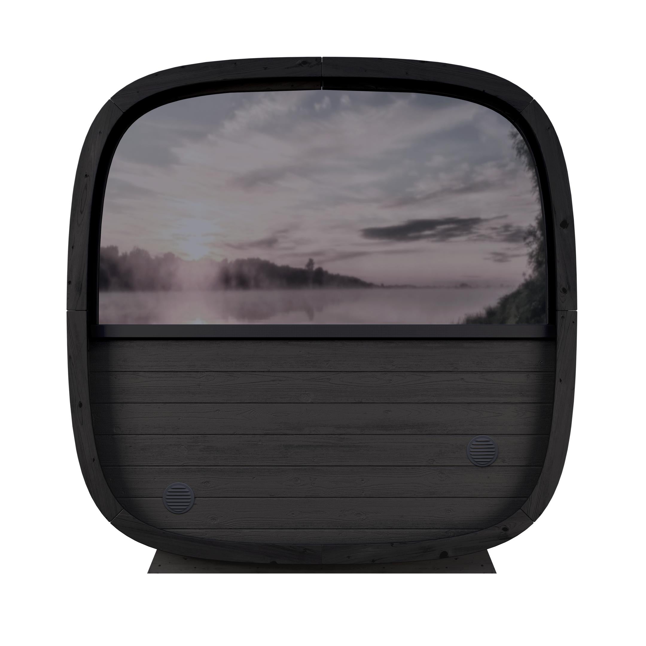 Leil Black Cube Comfort Outdoor Sauna Kit