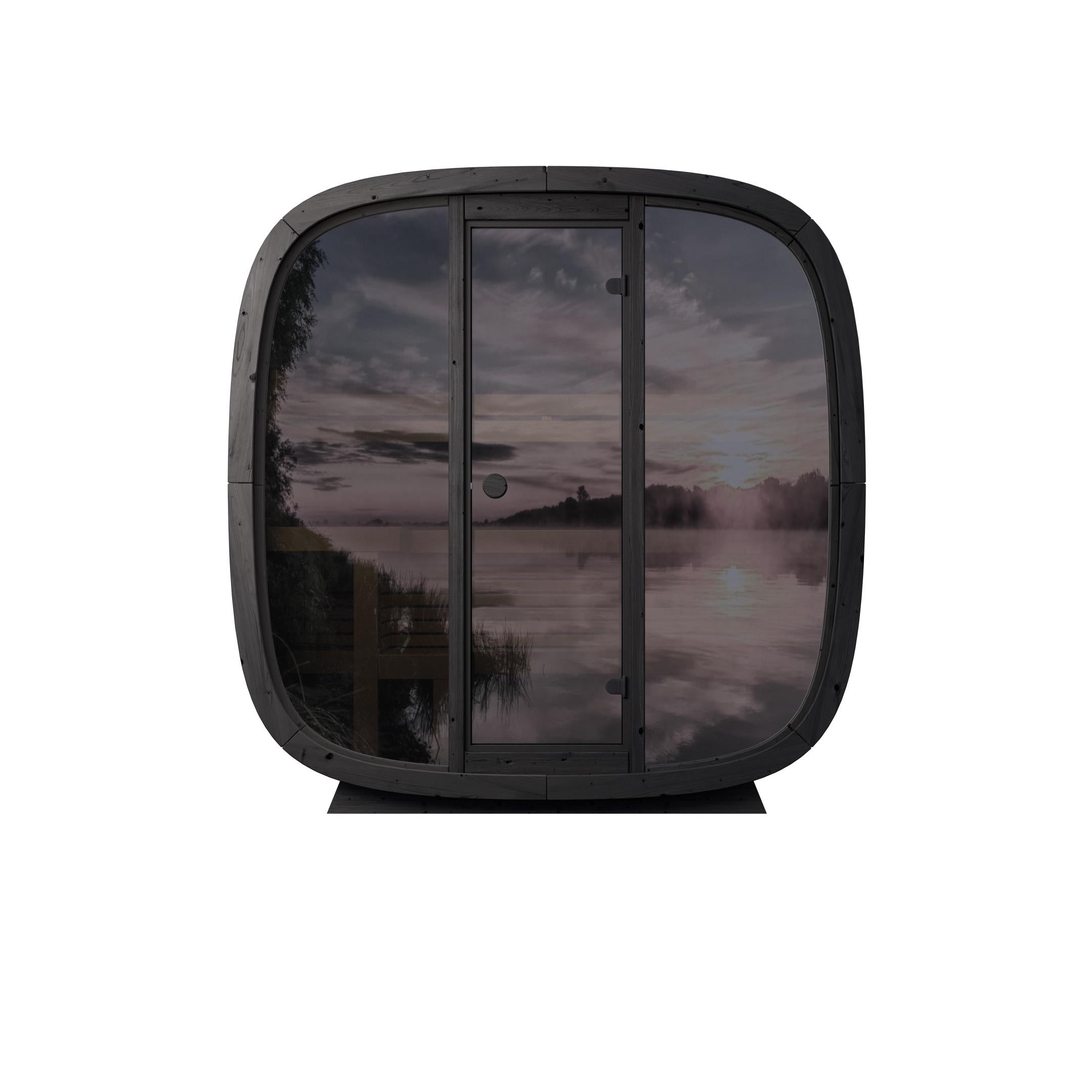 Leil Black Cube Classic Outdoor Sauna Kit
