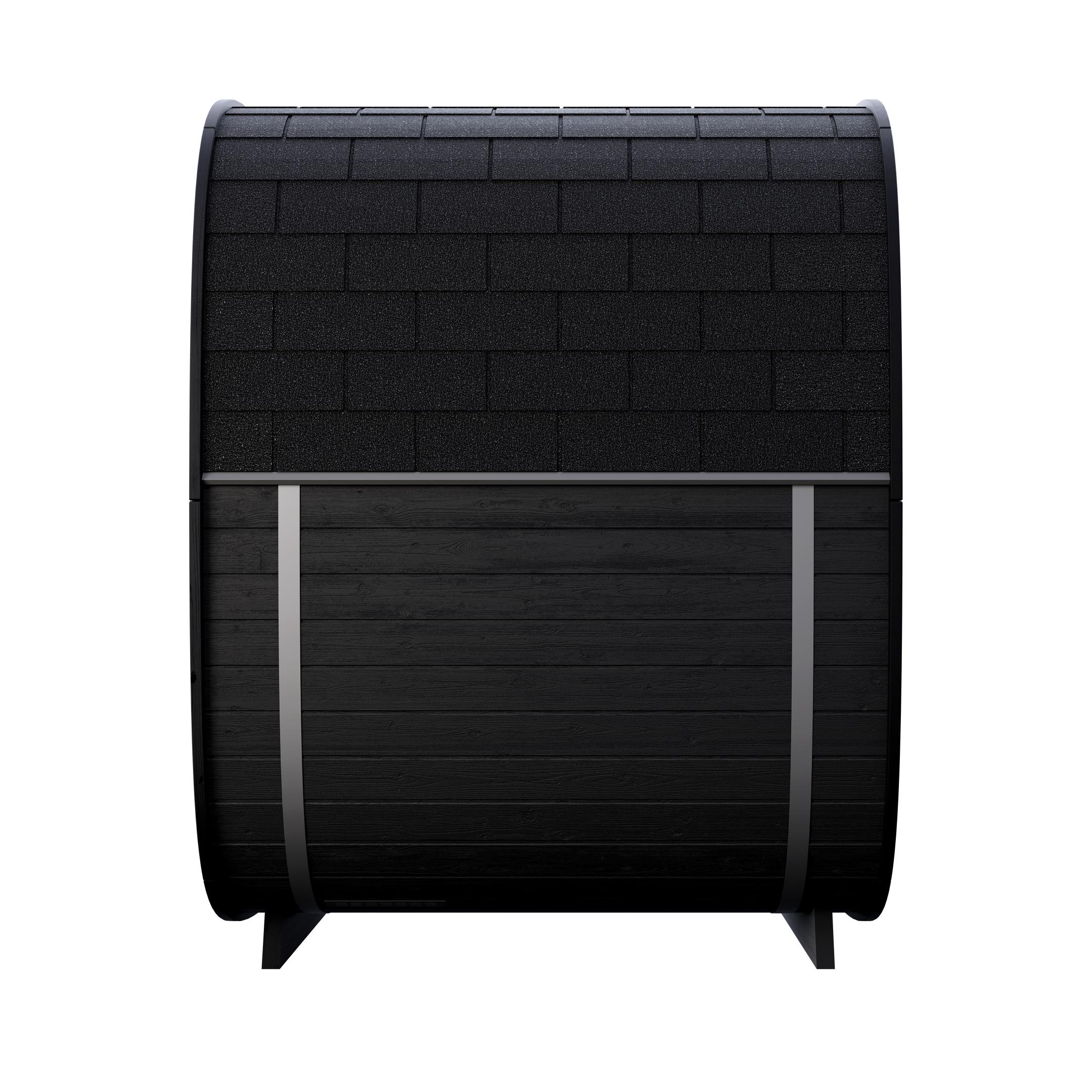 Leil Black Cube Classic Outdoor Sauna Kit