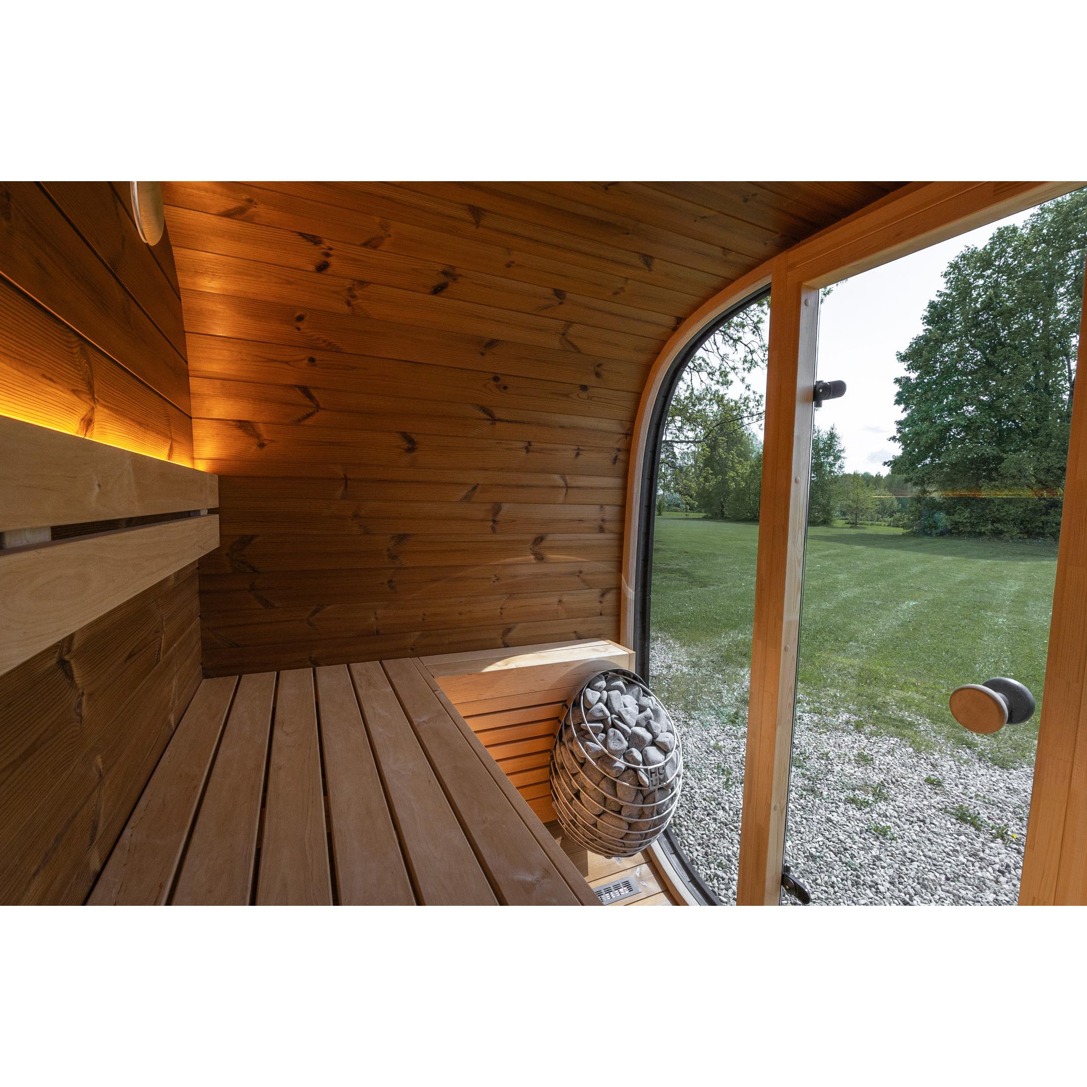 Leil Black Cube Classic Outdoor Sauna Kit