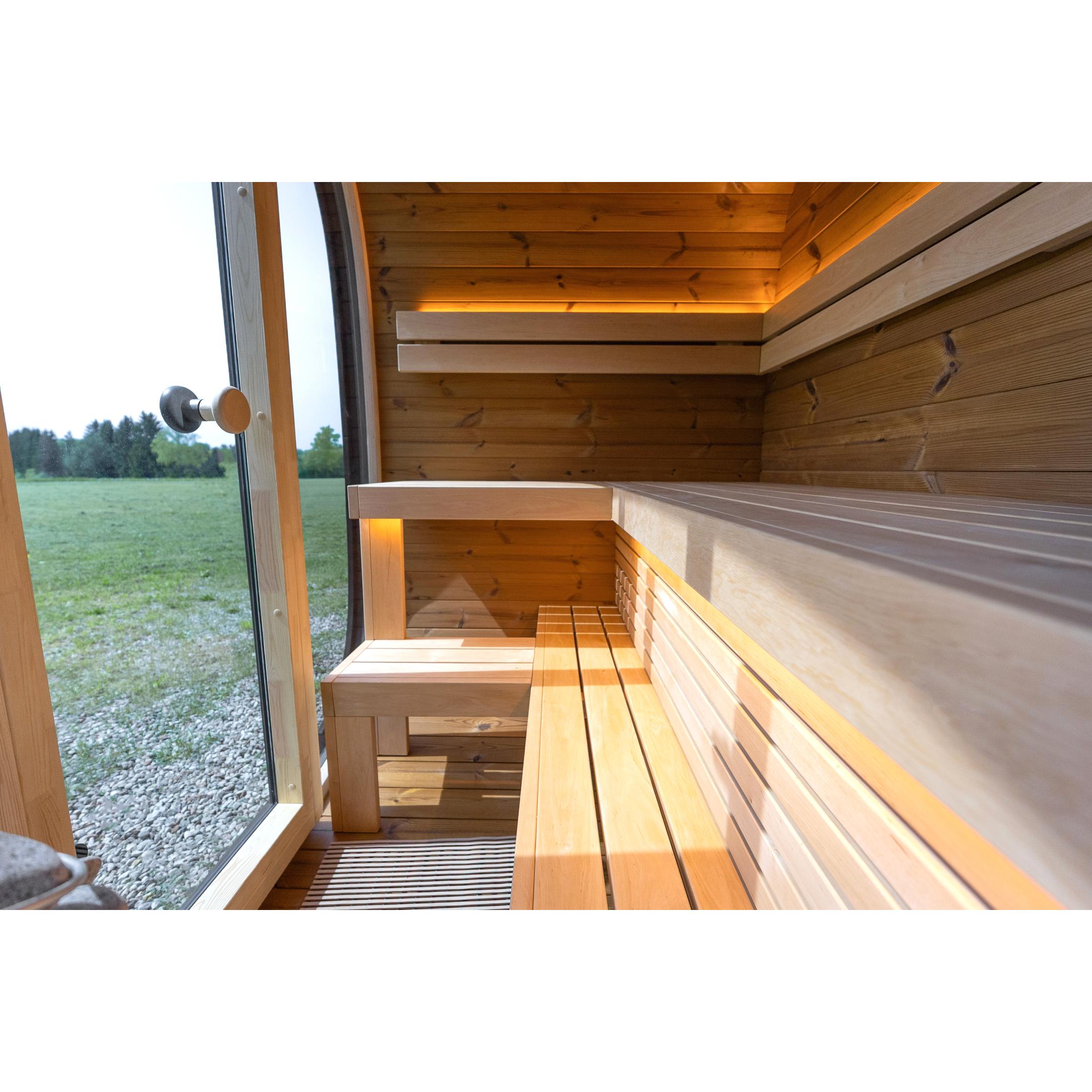 Leil Black Cube Classic Outdoor Sauna Kit