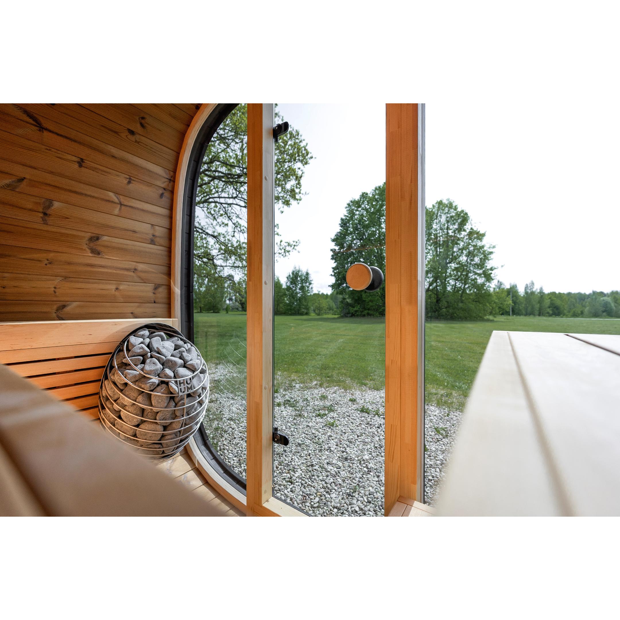 Leil Black Cube Classic Outdoor Sauna Kit