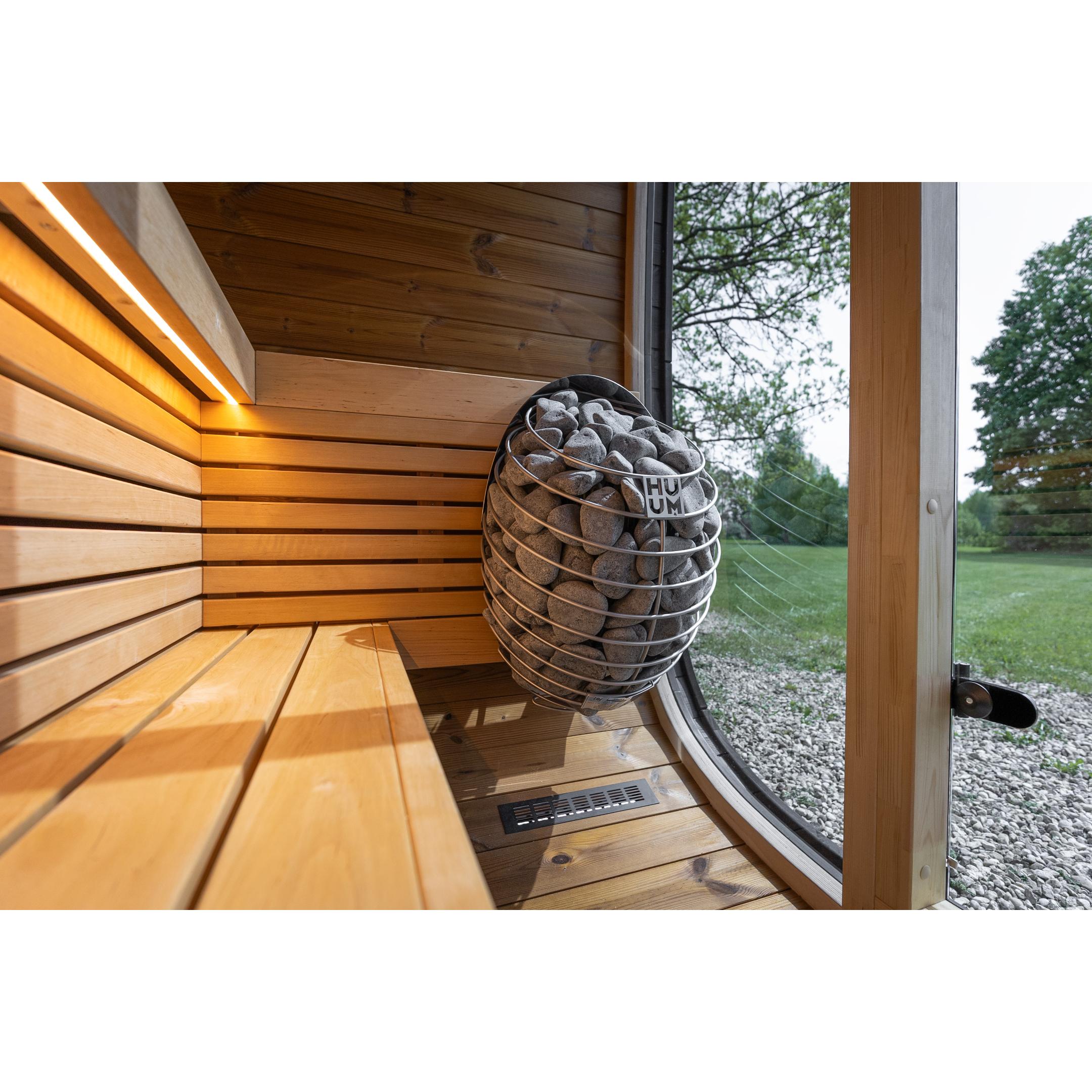 Leil Black Cube Classic Outdoor Sauna Kit