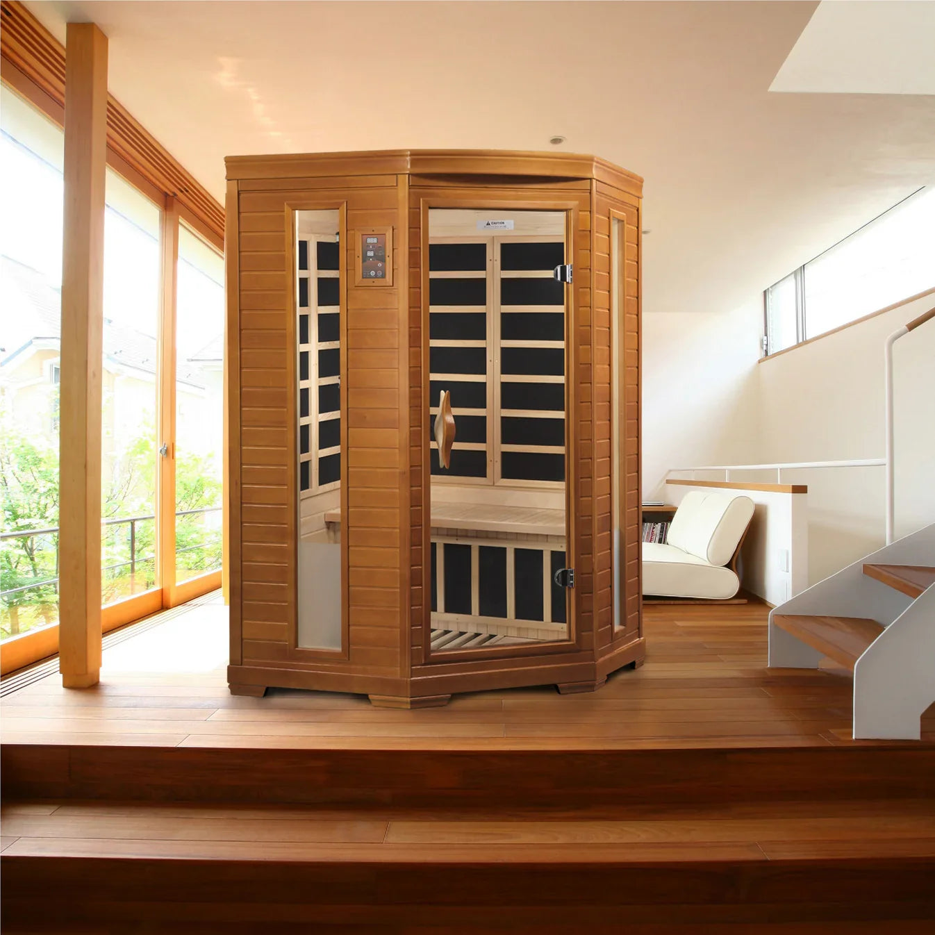 Golden Designs Dynamic Heming Infrared Indoor Sauna Corner