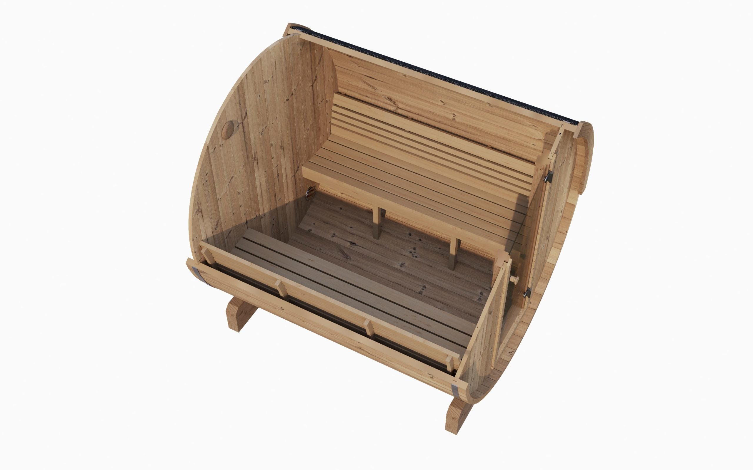 SaunaLife ERGO E6 Barrel Sauna Kit 3-Person