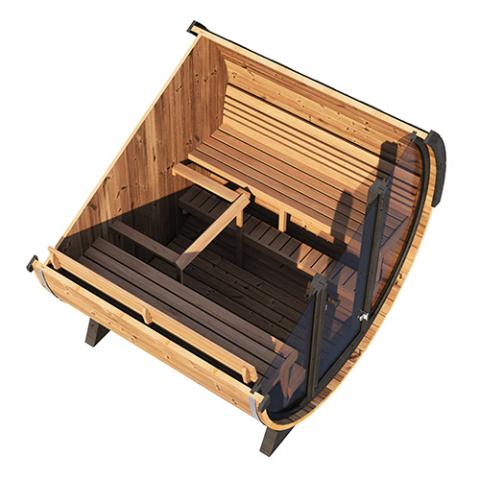 SaunaLife ERGO EE8G Barrel Sauna Kit 6-Person