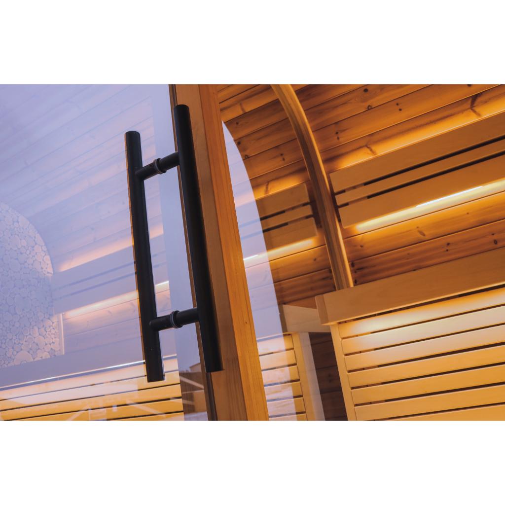 Leil Round Cube Single Outdoor Sauna Kit