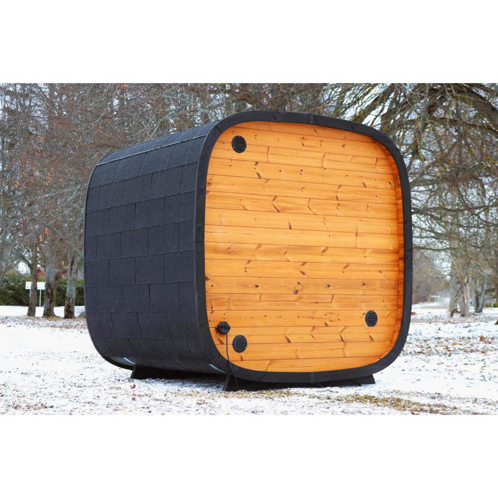 Leil Round Cube Mini Outdoor Sauna Kit