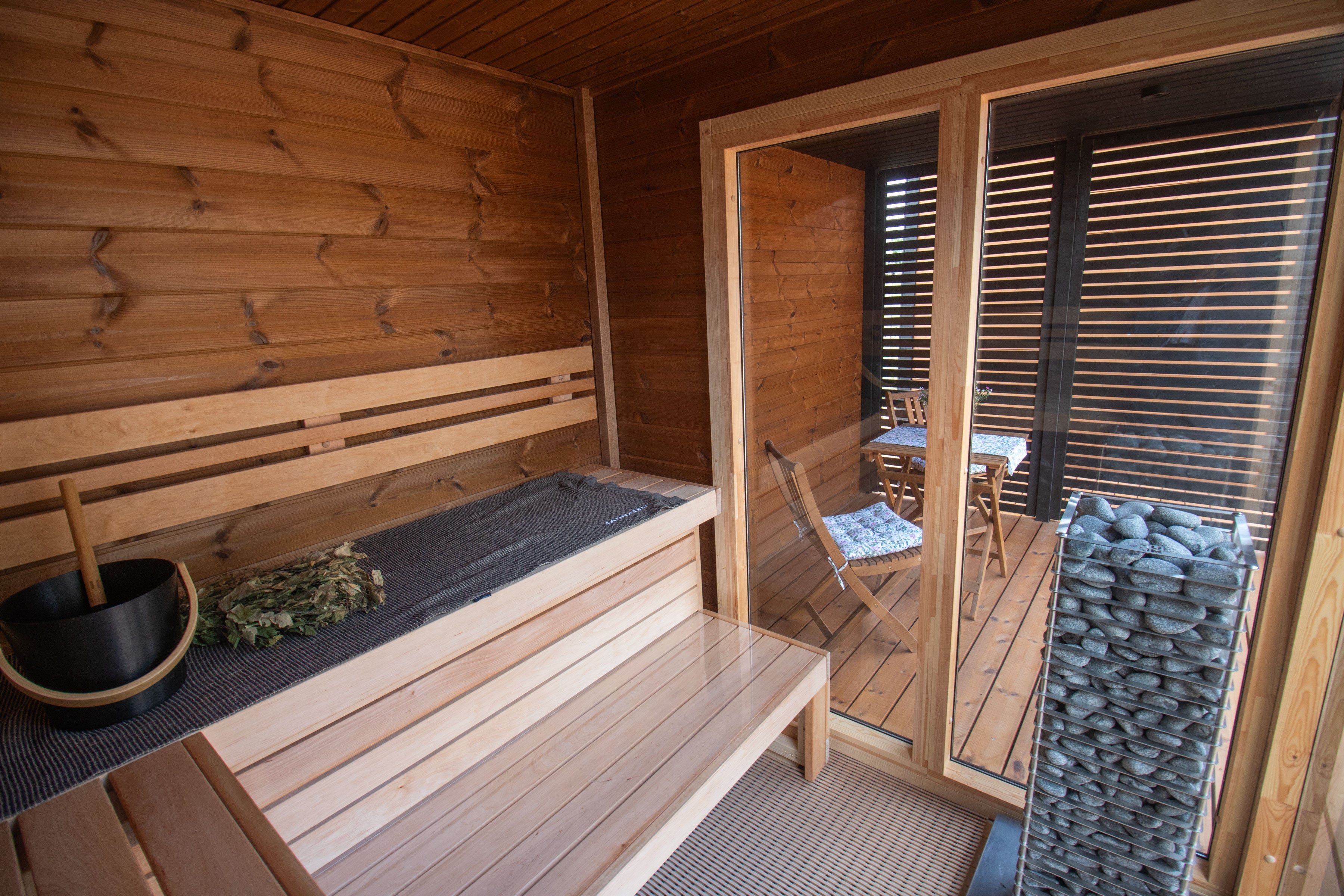 Leil Patio S Plus Outdoor Sauna Kit