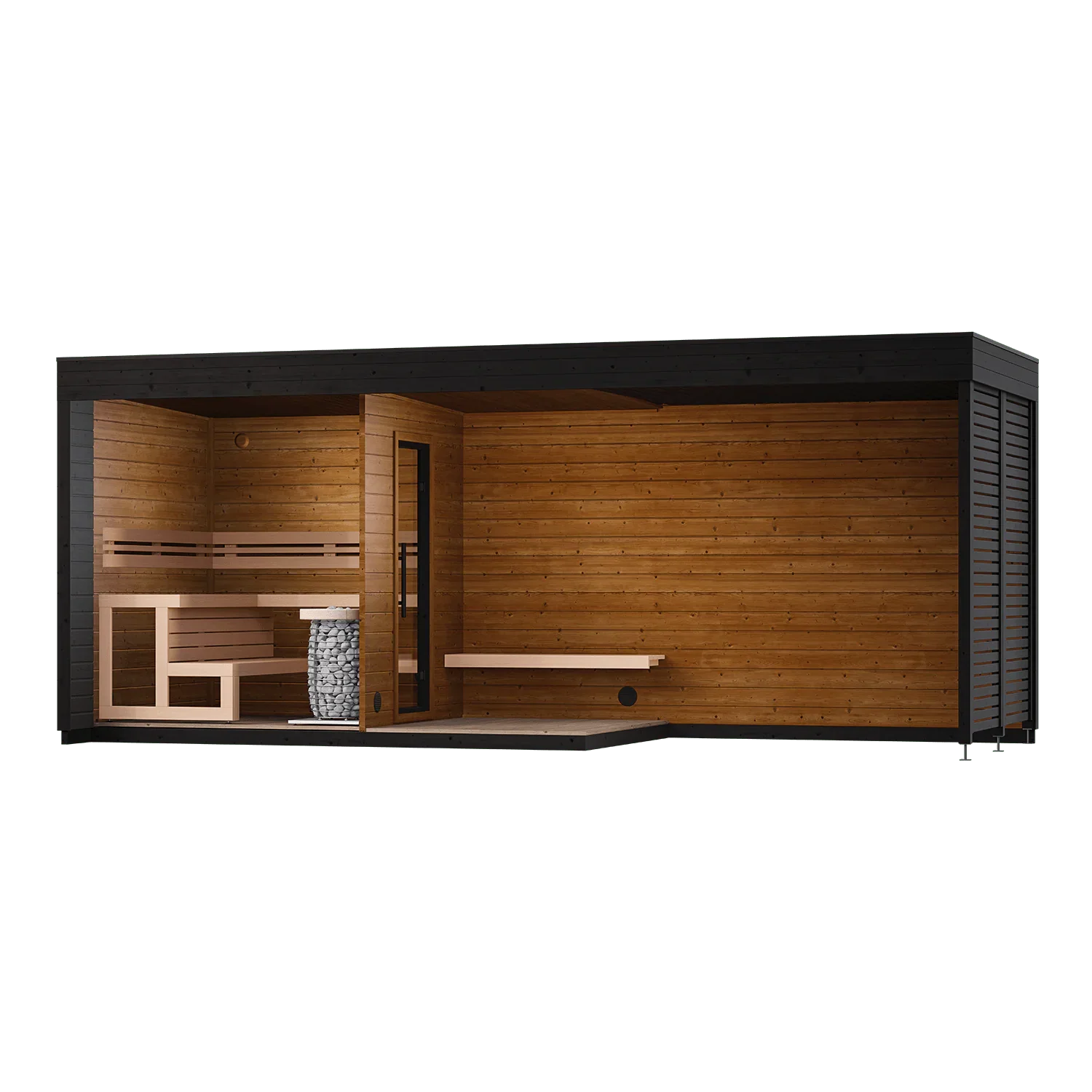 Leil Patio L Plus Outdoor Sauna Kit