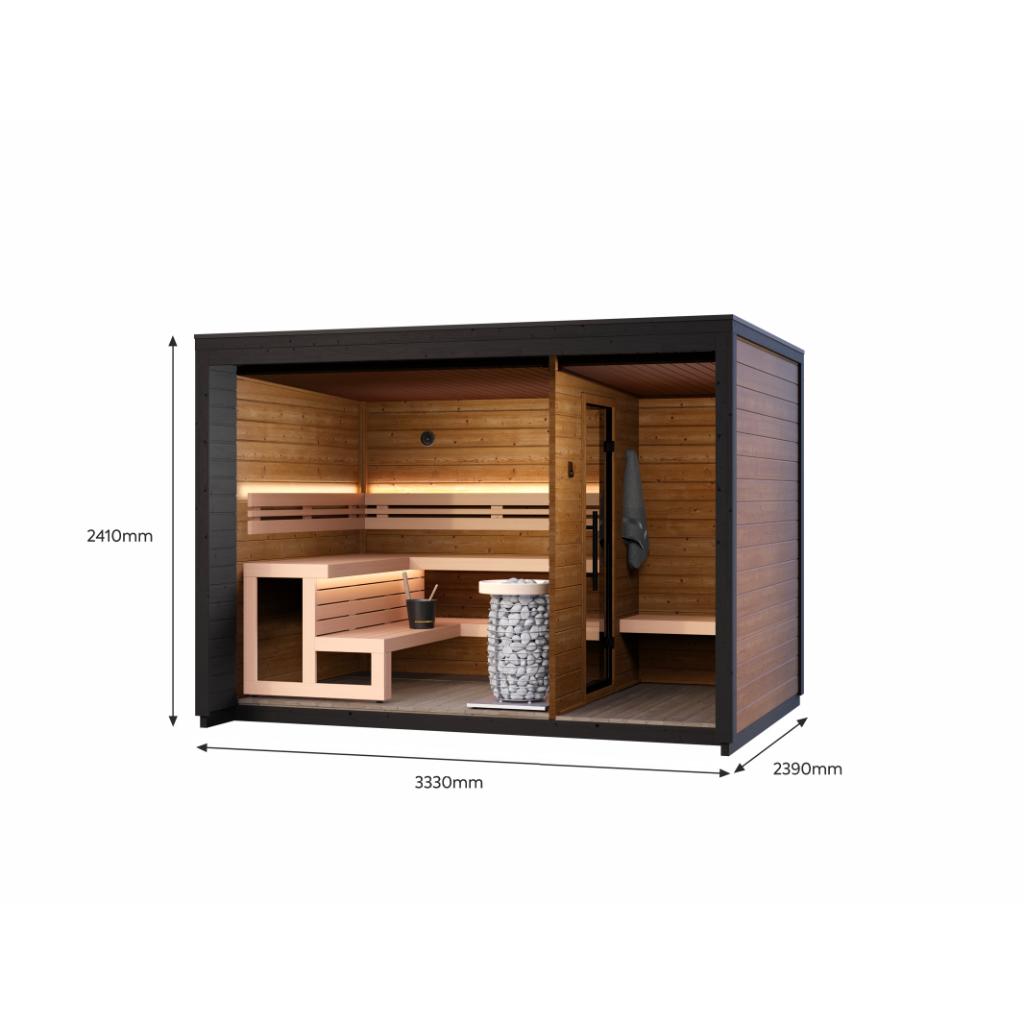 Leil Patio M Outdoor Sauna Kit