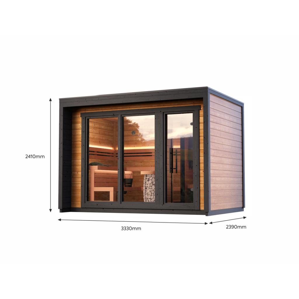 Leil Patio M Outdoor Sauna Kit