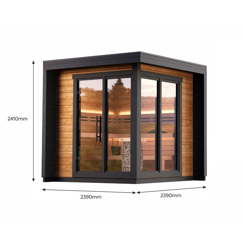 Leil Patio S Outdoor Sauna Kit