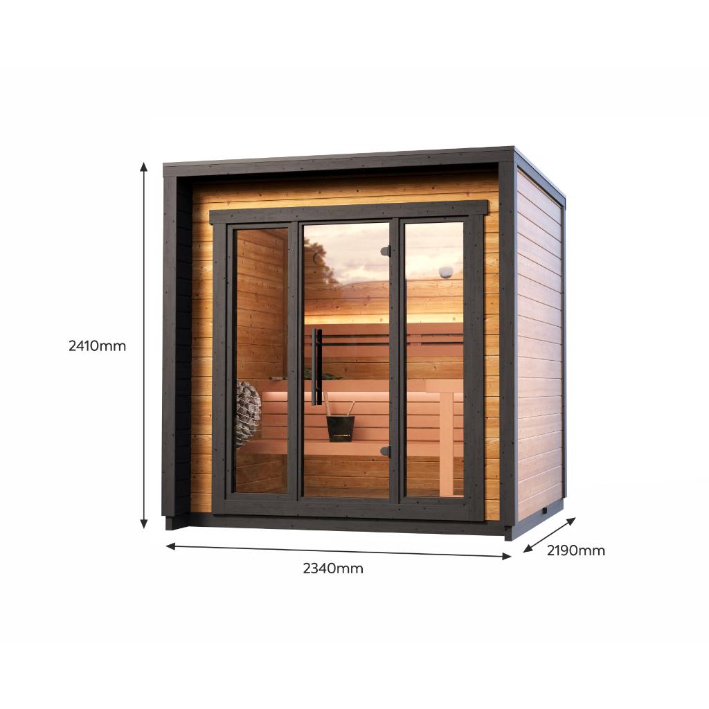 Leil Patio XS Outdoor Sauna Kit