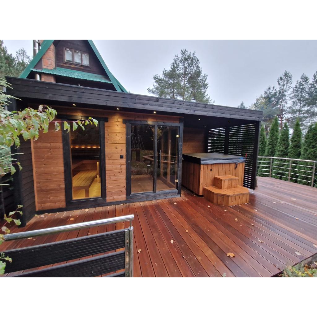 Leil Patio L Plus Outdoor Sauna Kit