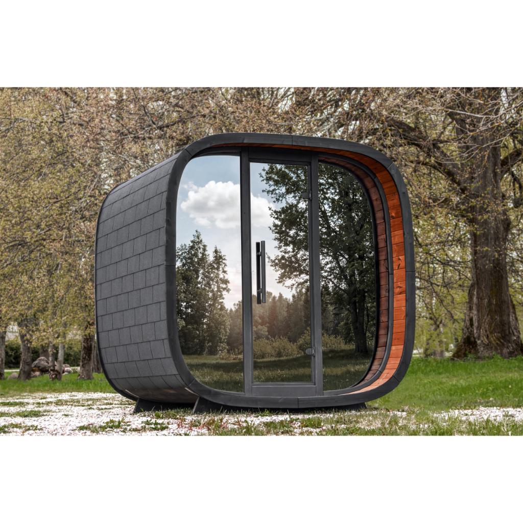 Leil Round Cube Mini Outdoor Sauna Kit