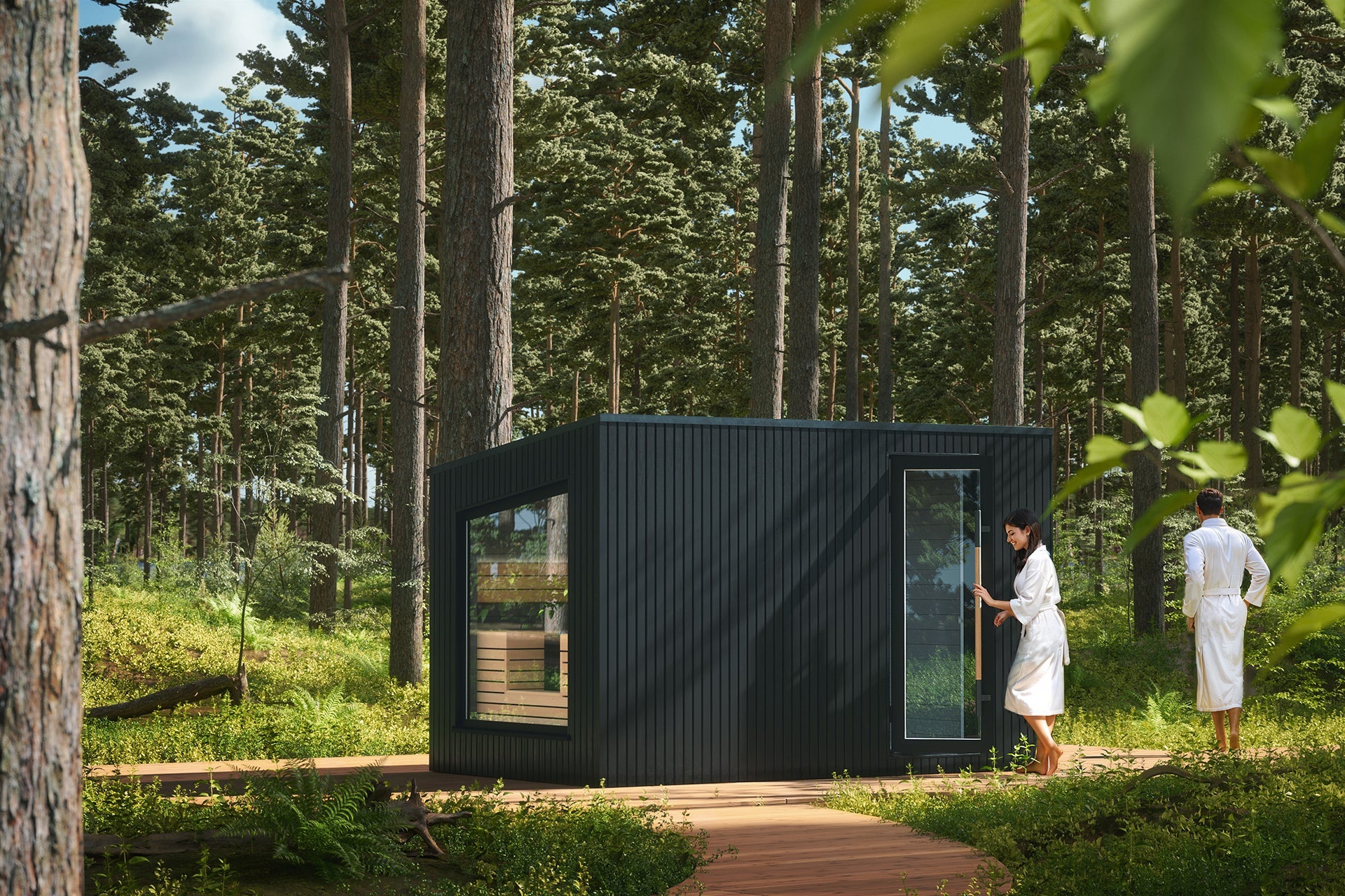 Auroom Pre-Assembled Terra M Sauna Cabin