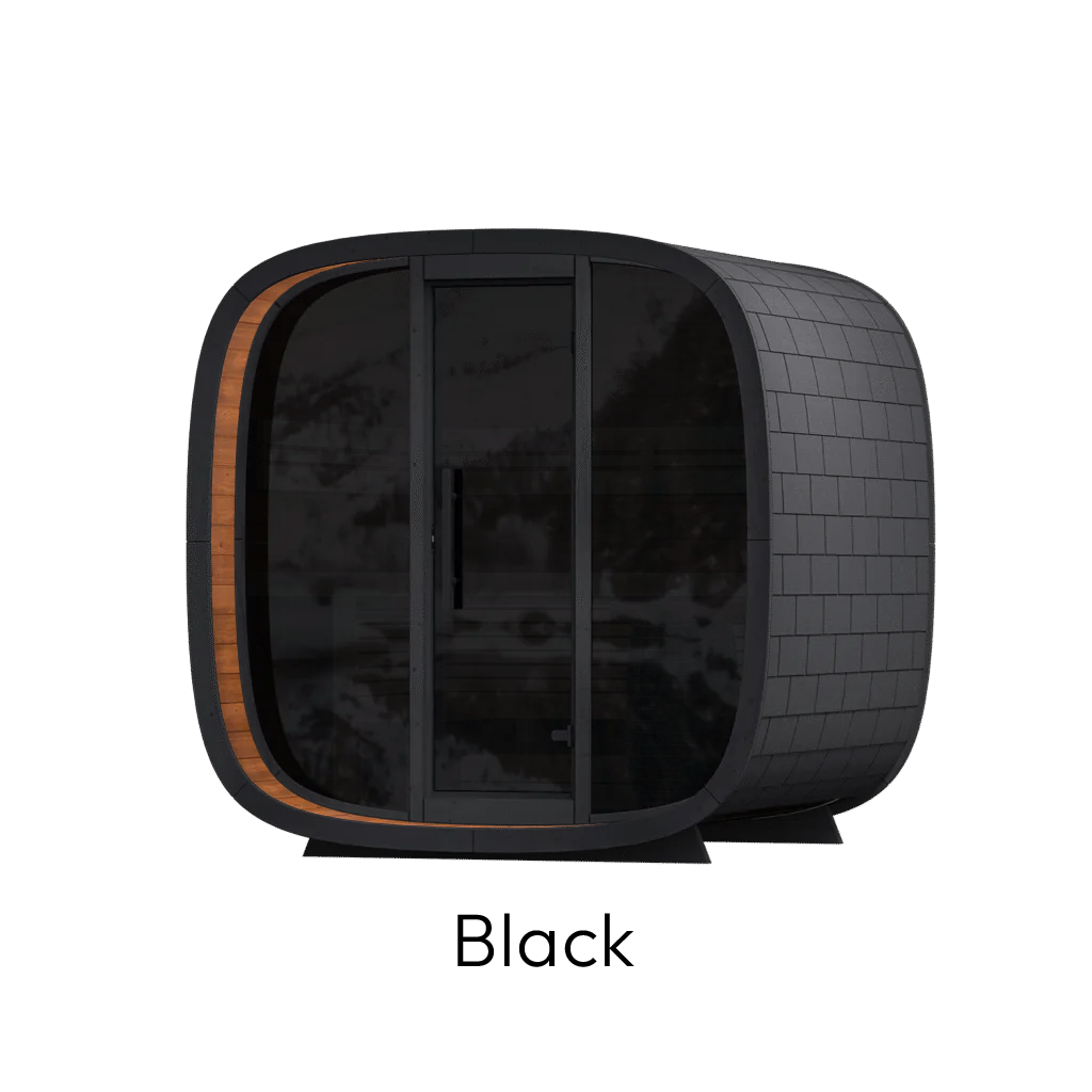 Leil Round Cube Mini Outdoor Sauna Kit