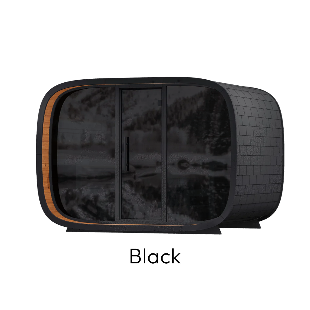 Leil Round Cube Single Outdoor Sauna Kit