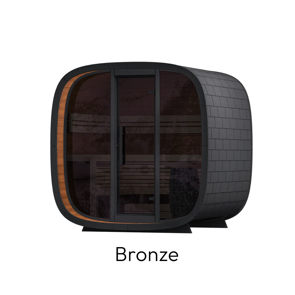 Leil Round Cube Mini Outdoor Sauna Kit