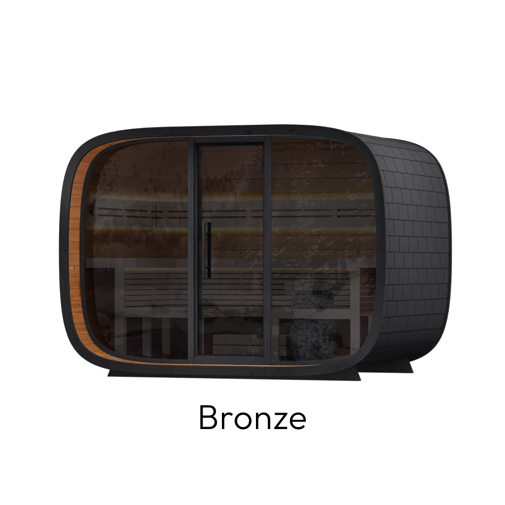 Leil Round Cube Relax Outdoor Sauna Kit