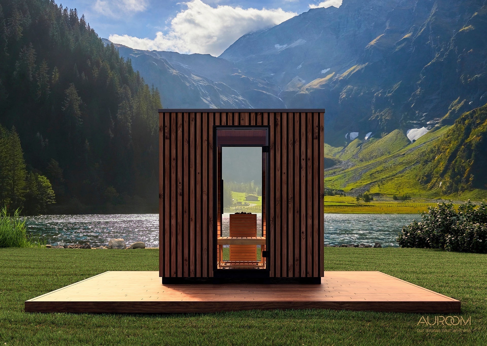 Auroom Pre-Assembled Garda Sauna Cabin