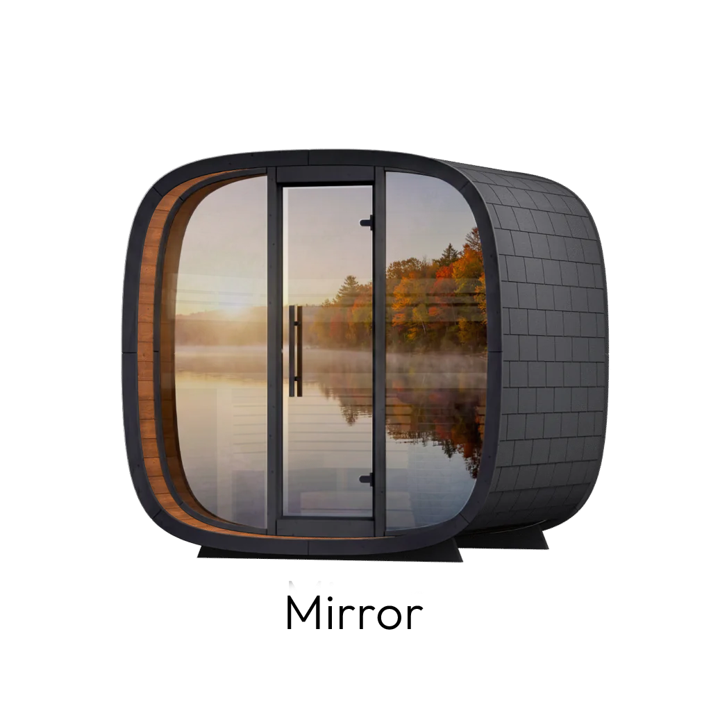 Leil Round Cube Mini Outdoor Sauna Kit