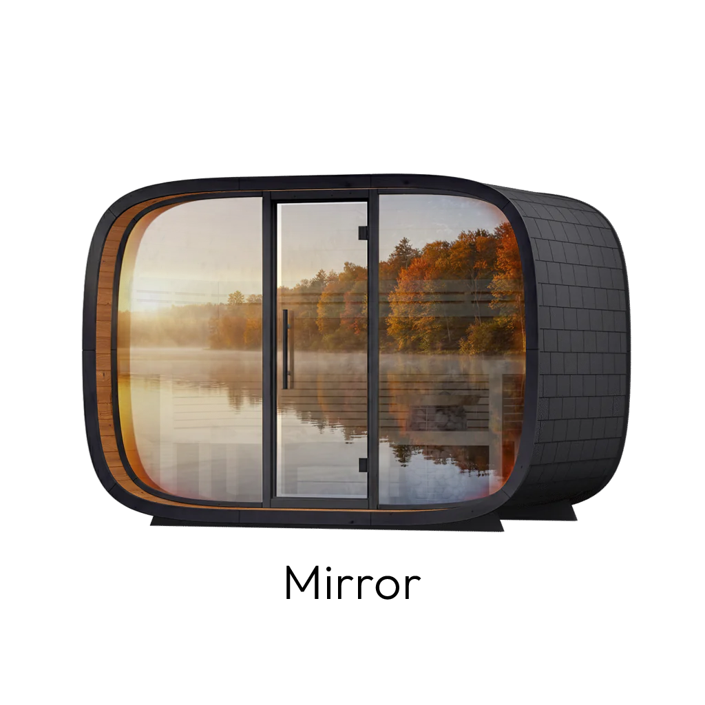 Leil Round Cube Relax Outdoor Sauna Kit
