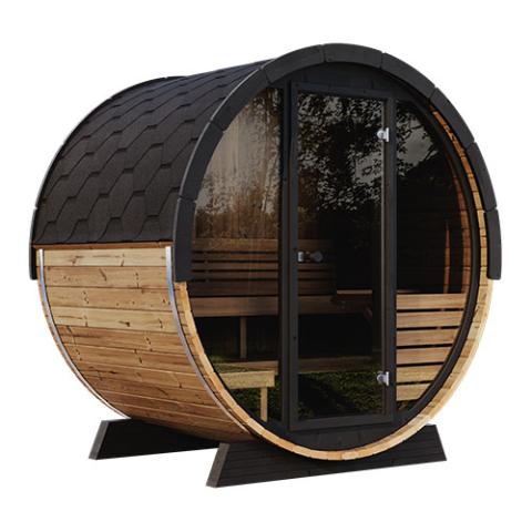 SaunaLife ERGO EE6G Barrel Sauna Kit 4-Person