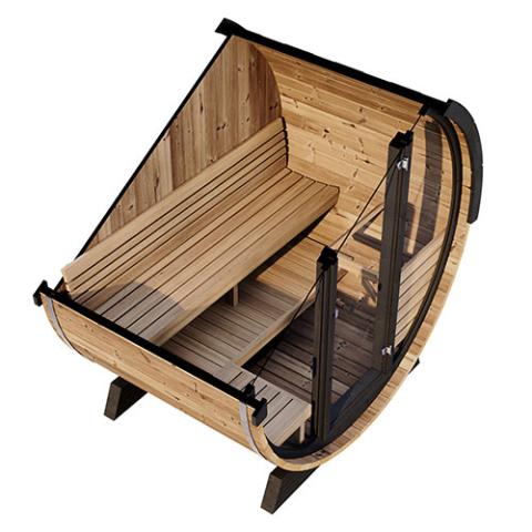 SaunaLife ERGO EE6G Barrel Sauna Kit 4-Person